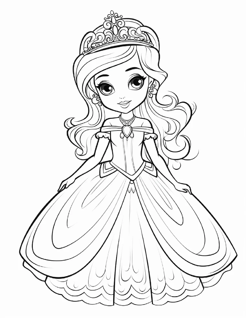 Desenhos de Princesas para colorir 78