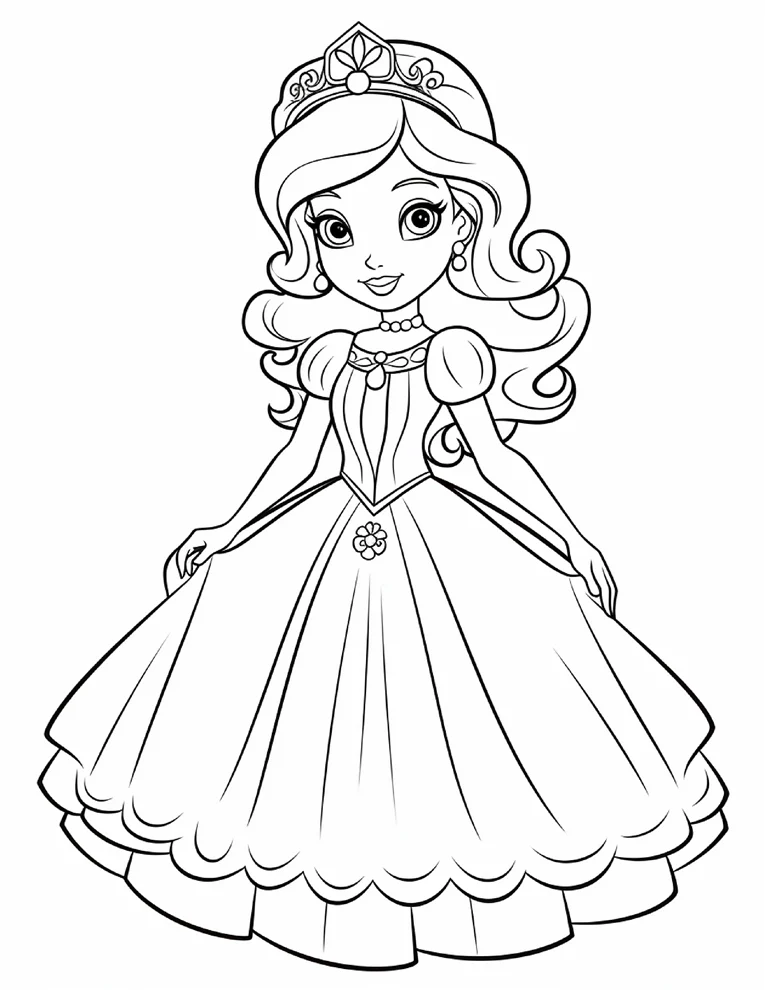 Desenhos de Princesas para colorir 8
