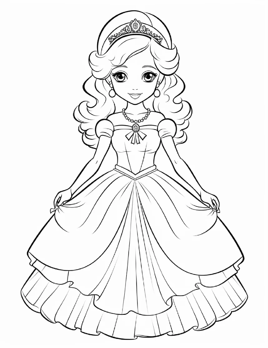 Desenhos de Princesas para colorir 80