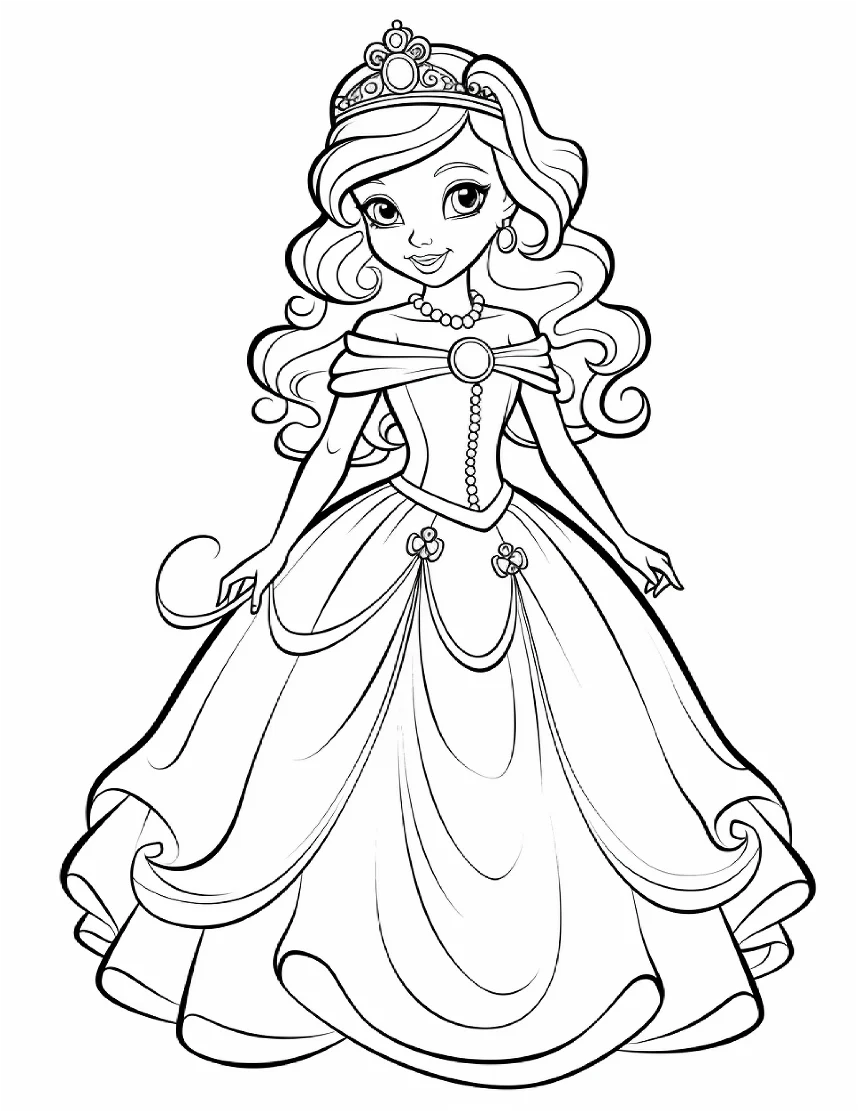 Desenhos de Princesas para colorir 81
