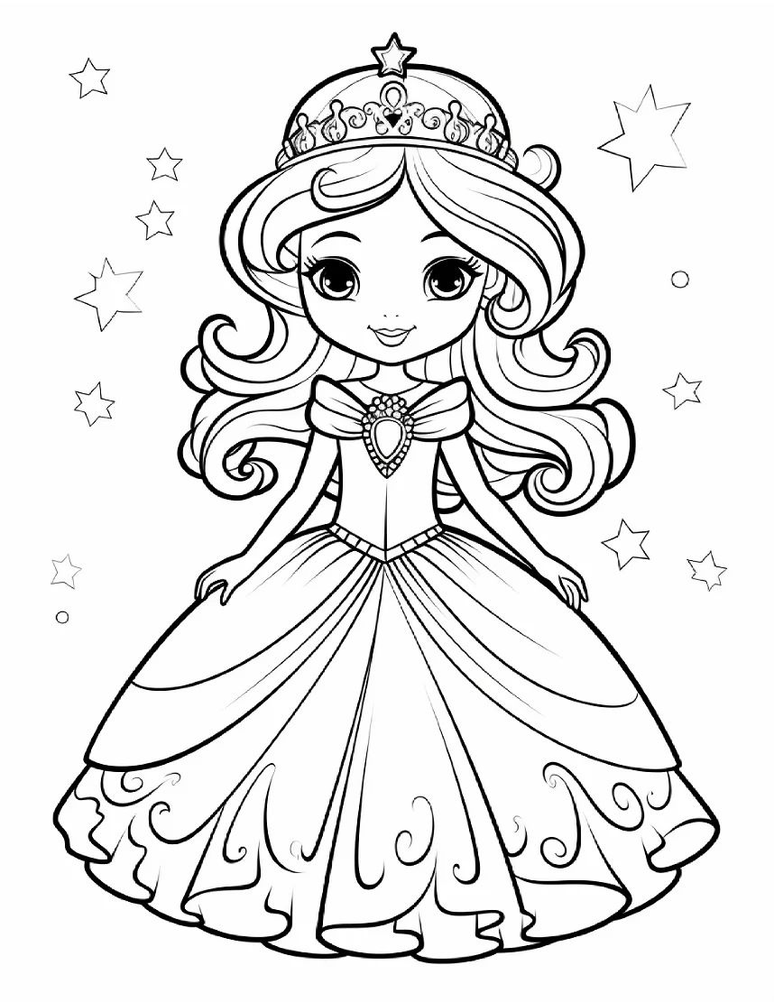 Desenhos de Princesas para colorir 82