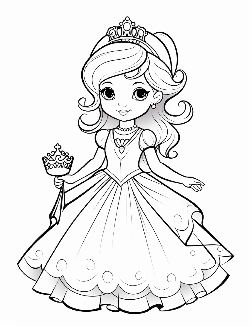 Desenhos de Princesas para colorir 83