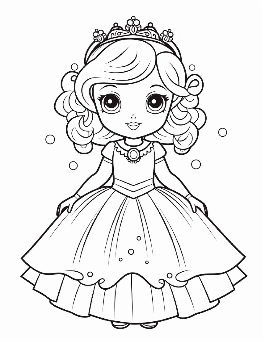 Desenhos de Princesas para colorir 85