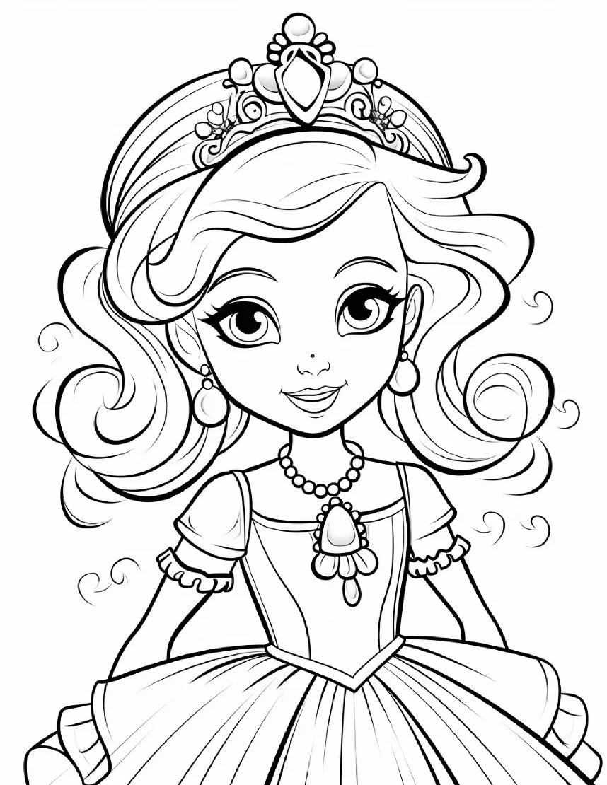 Desenhos de Princesas para colorir 86