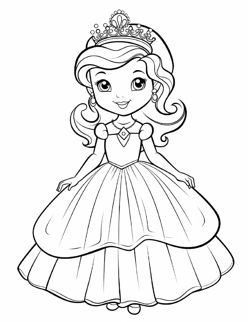 Desenhos de Princesas para colorir 87