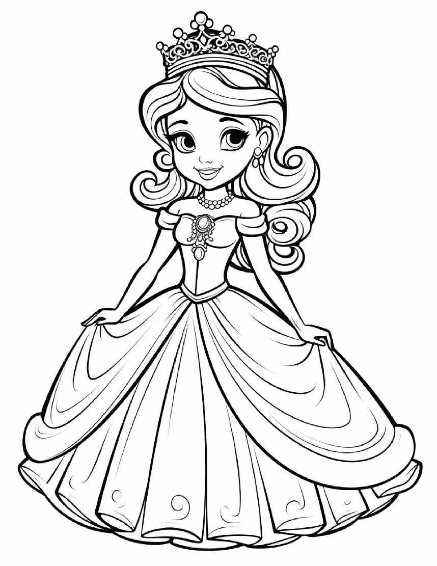 Desenhos de Princesas para colorir 88