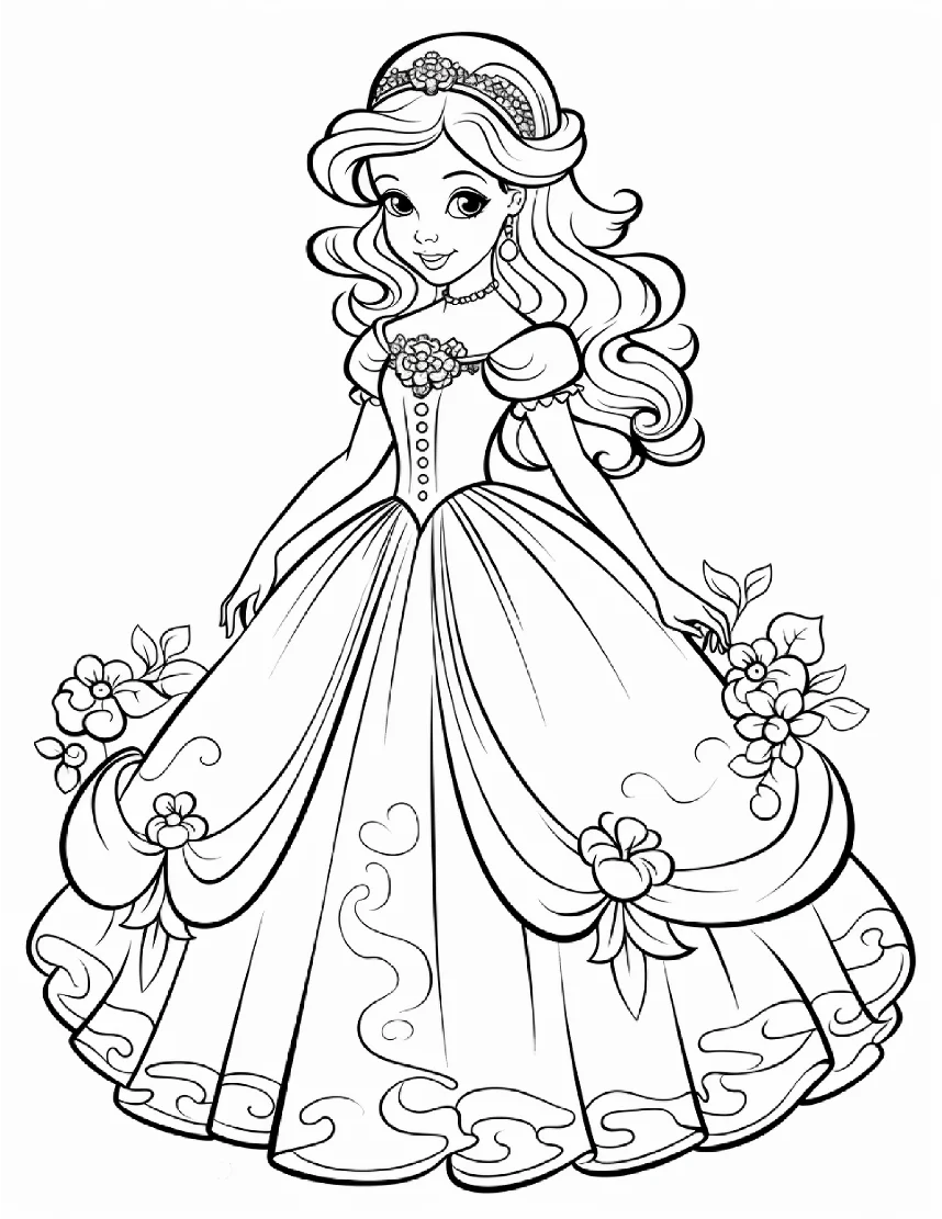 Desenhos de Princesas para colorir 89