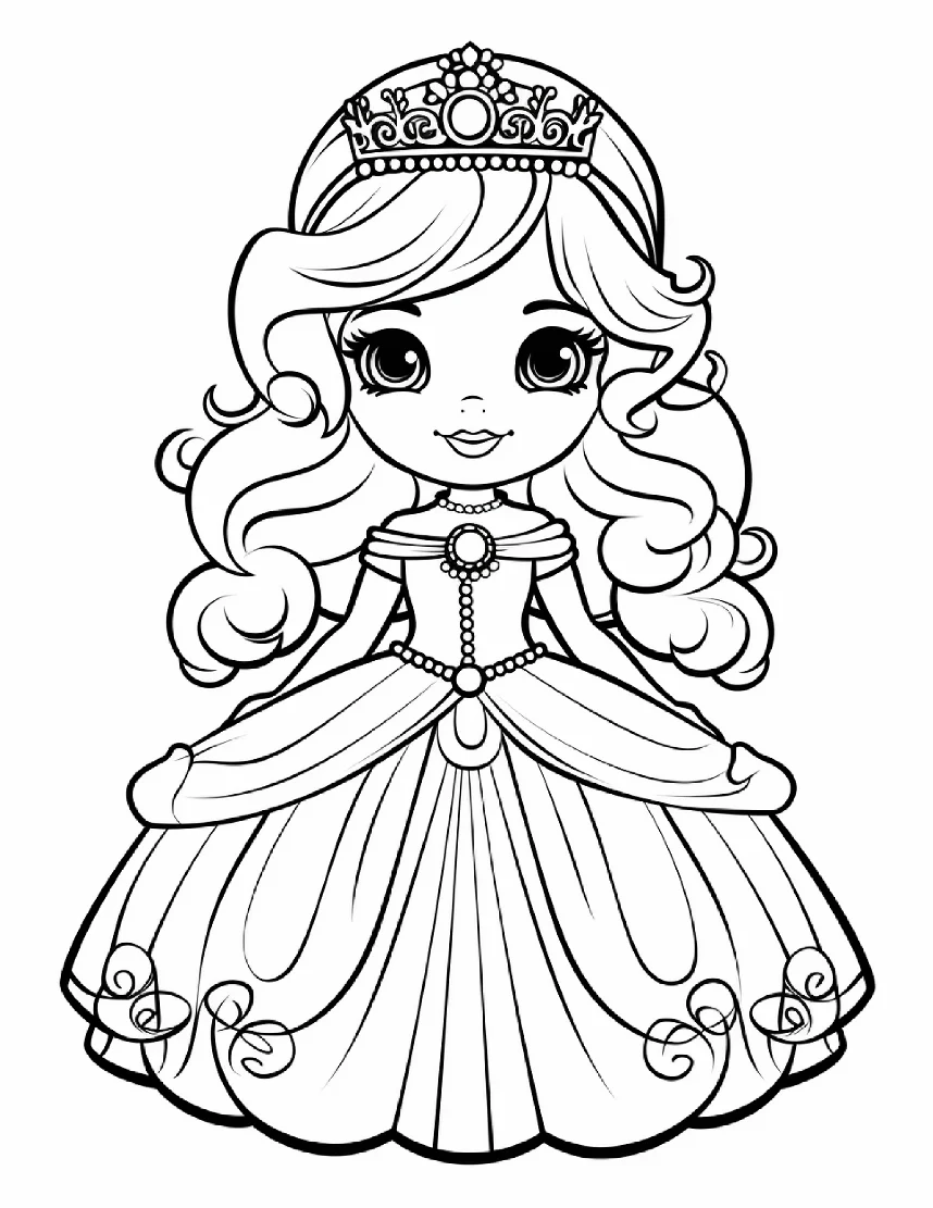 Desenhos de Princesas para colorir 90