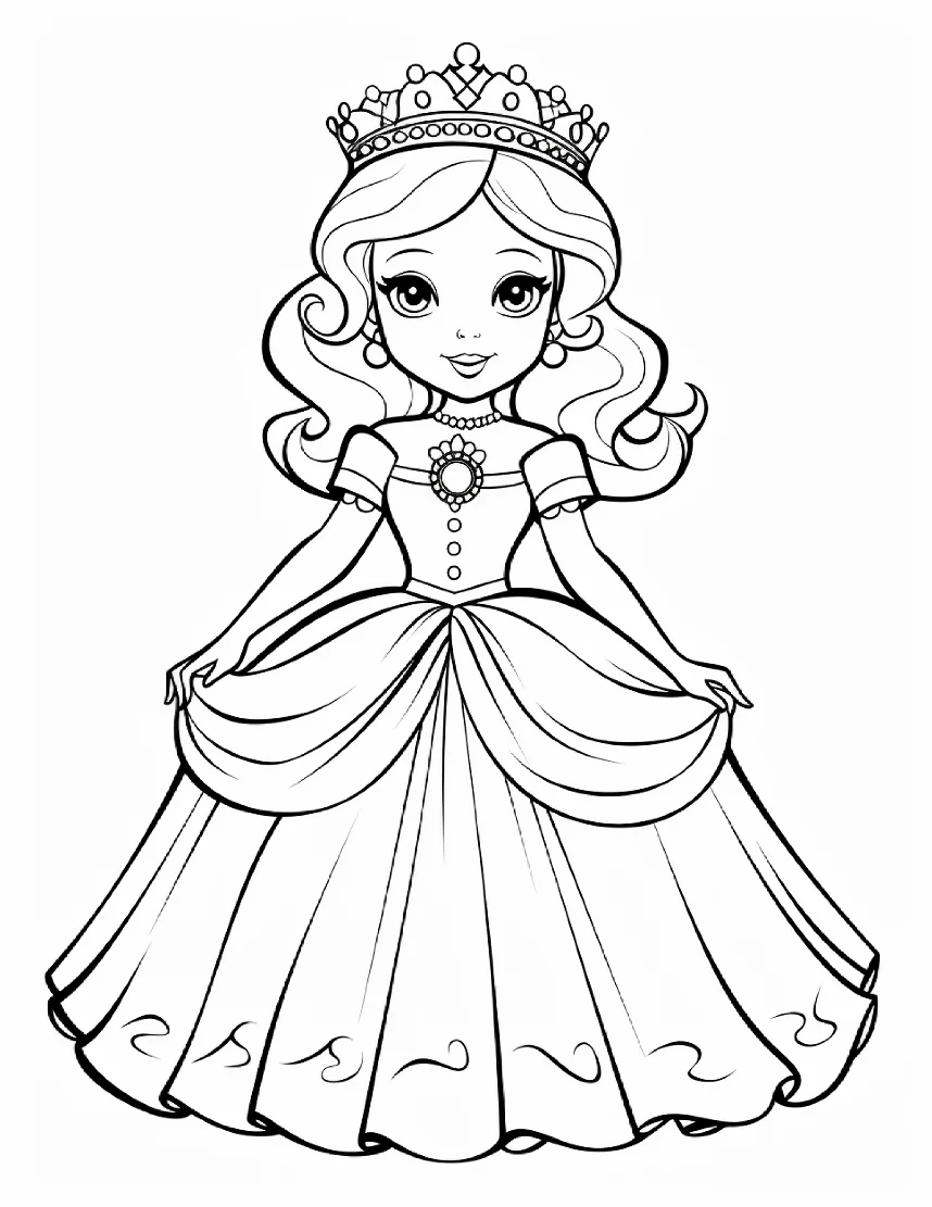Desenhos de Princesas para colorir 91