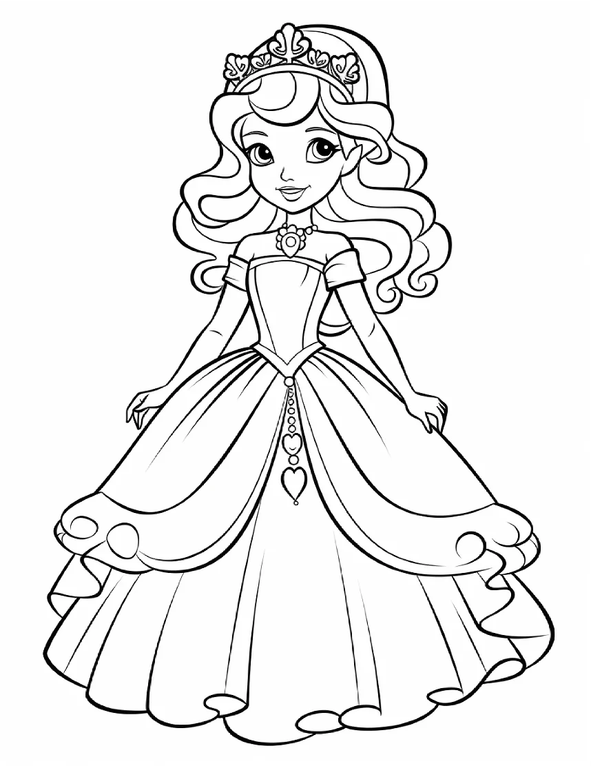 Desenhos de Princesas para colorir 92