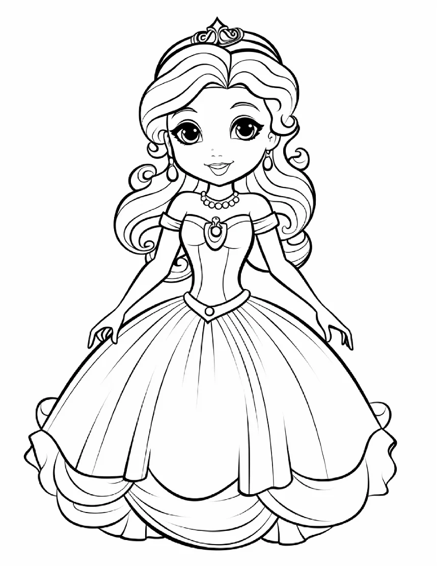 Desenhos de Princesas para colorir 95
