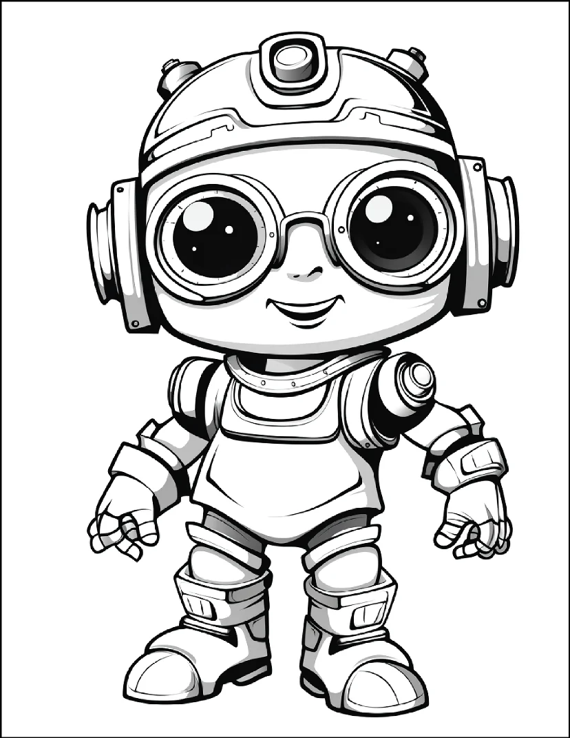 Desenhos de Robôs para colorir 1
