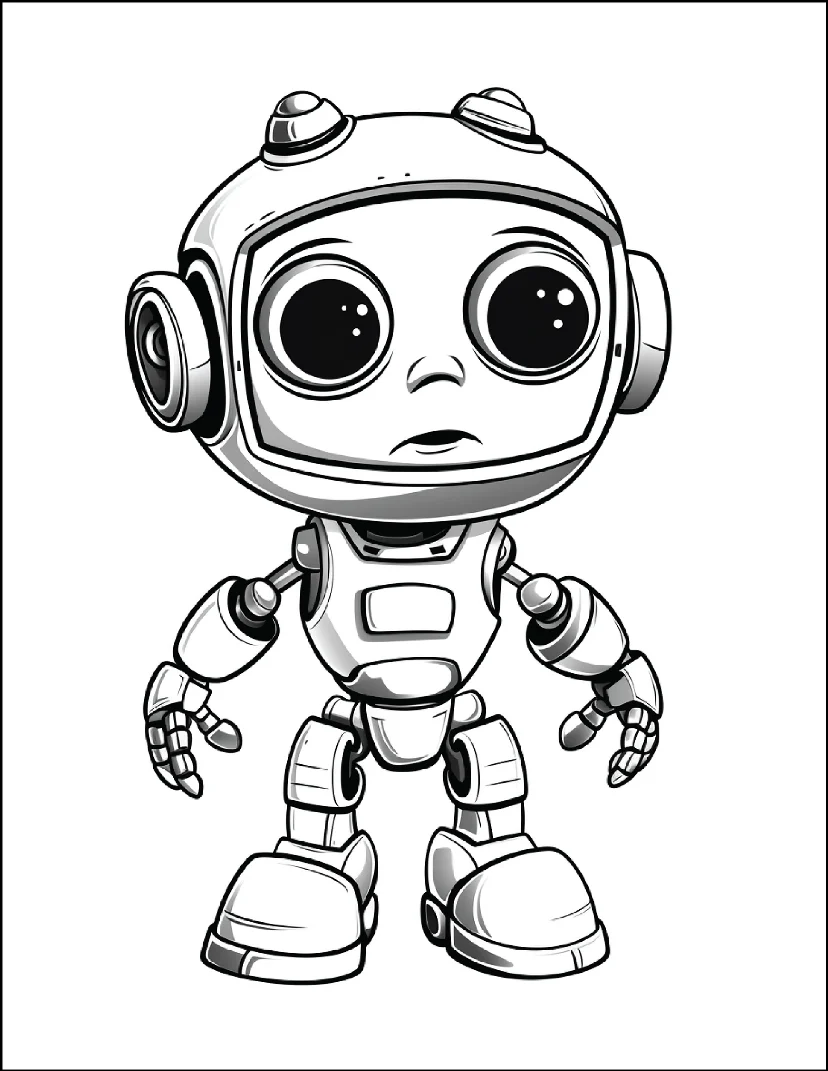 Desenhos de Robôs para colorir 10