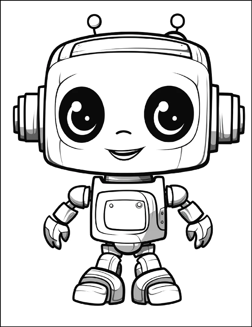 Desenhos de Robôs para colorir 11