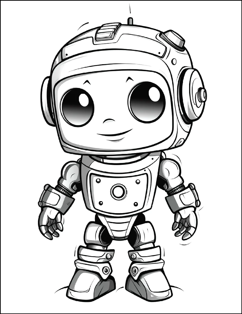 Desenhos de Robôs para colorir 12