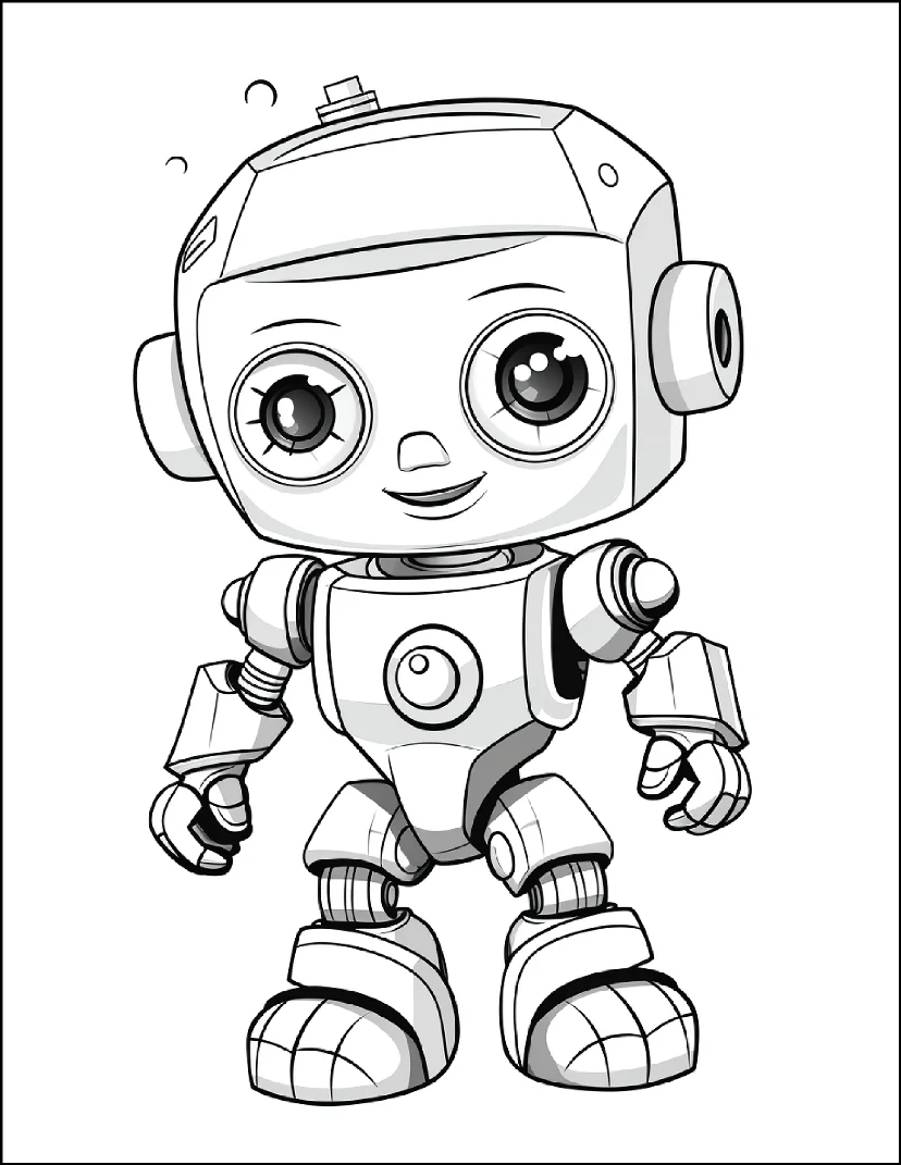 Desenhos de Robôs para colorir 14