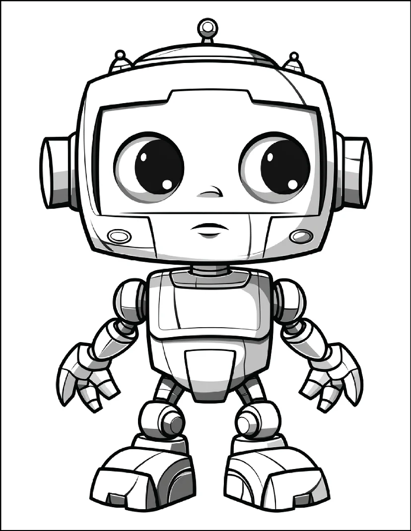 Desenhos de Robôs para colorir 16