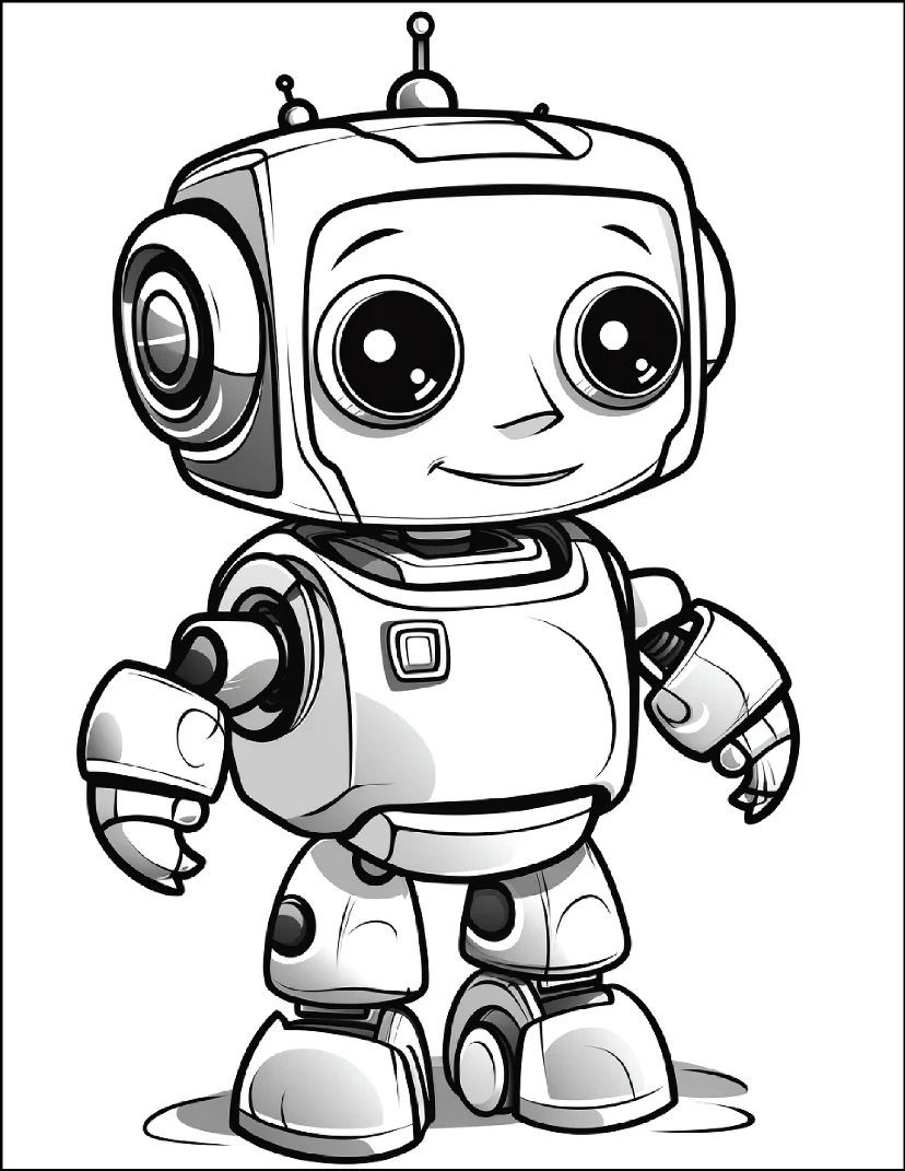 Desenhos de Robôs para colorir 17