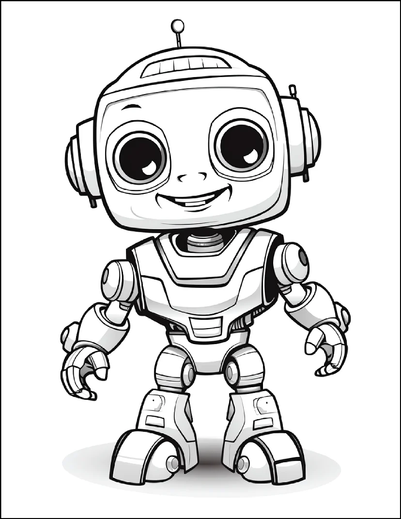 Desenhos de Robôs para colorir 18