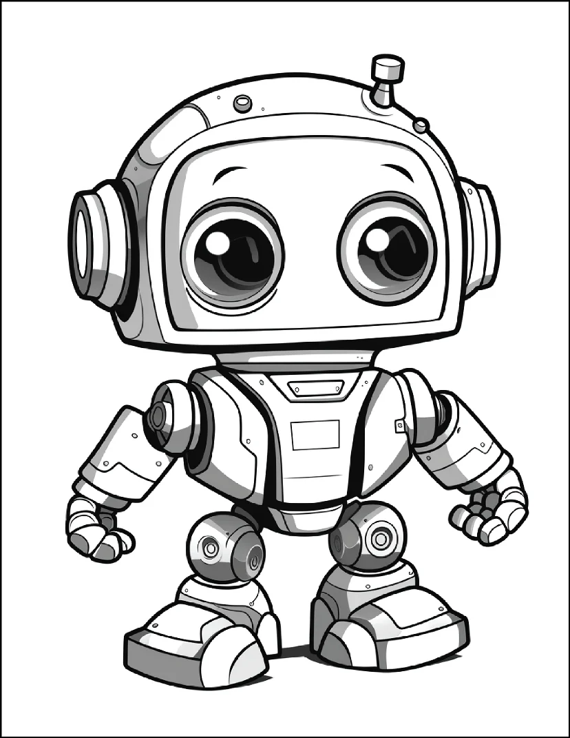 Desenhos de Robôs para colorir 20