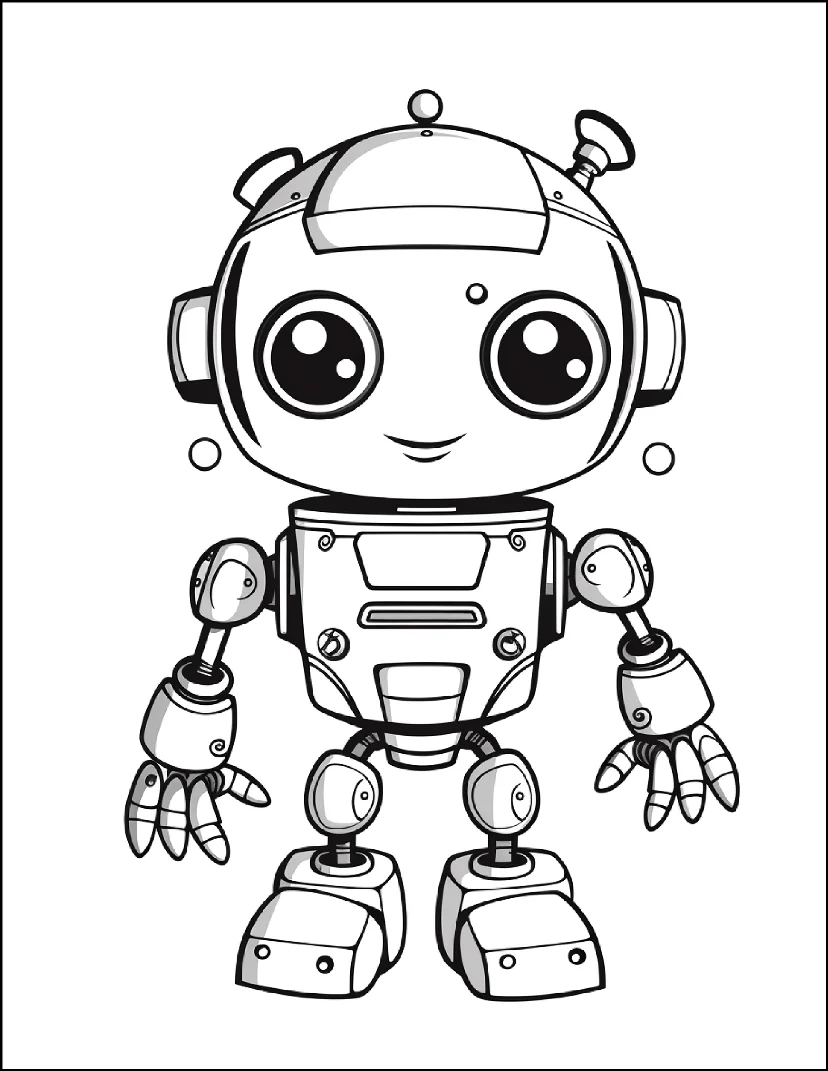 Desenhos de Robôs para colorir 21