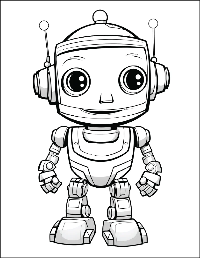 Desenhos de Robôs para colorir 22