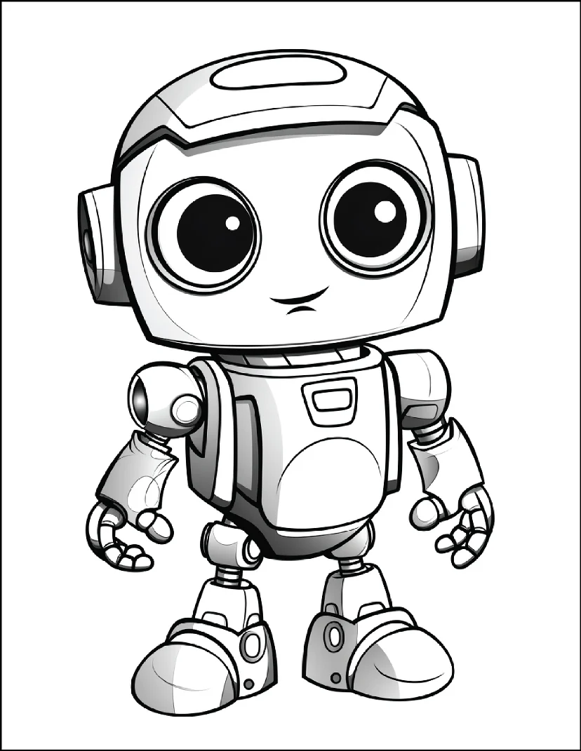 Desenhos de Robôs para colorir 23