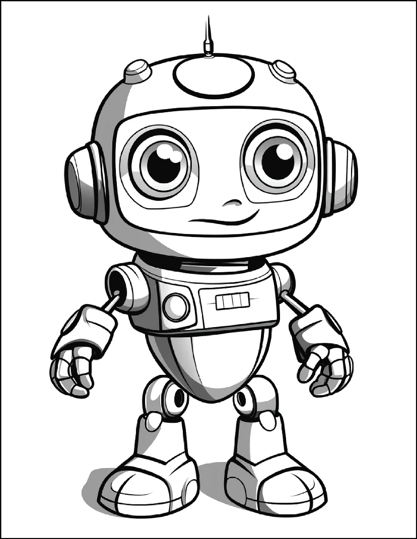 Desenhos de Robôs para colorir 24