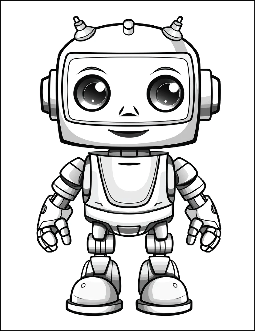 Desenhos de Robôs para colorir 25