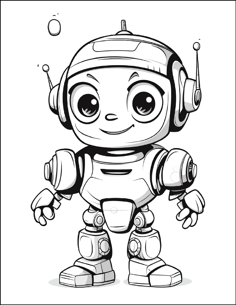 Desenhos de Robôs para colorir 26