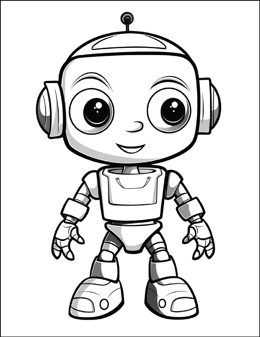 Desenhos de Robôs para colorir 28