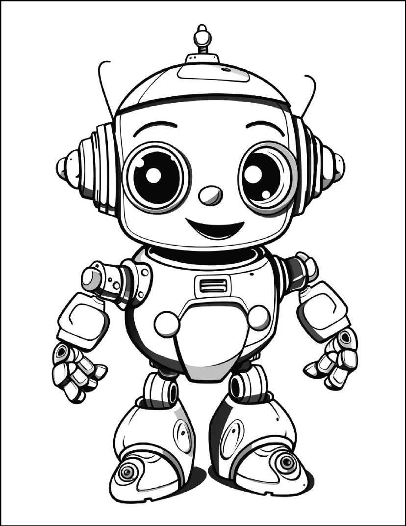 Desenhos de Robôs para colorir 29