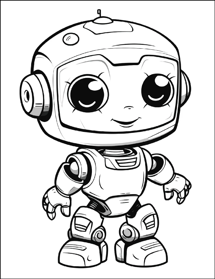 Desenhos de Robôs para colorir 30
