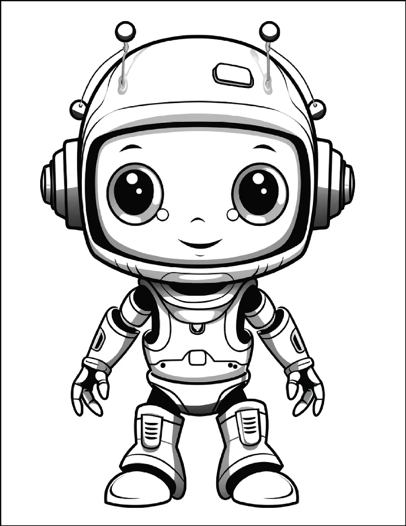 Desenhos de Robôs para colorir 31