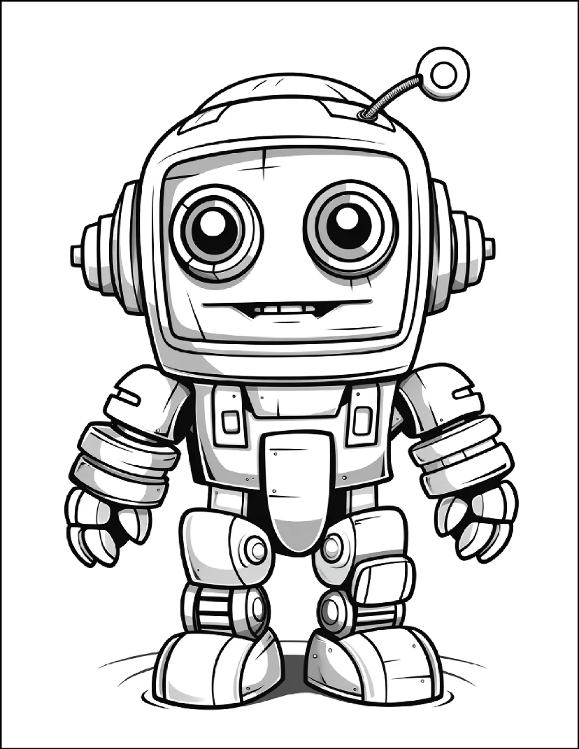 Desenhos de Robôs para colorir 32
