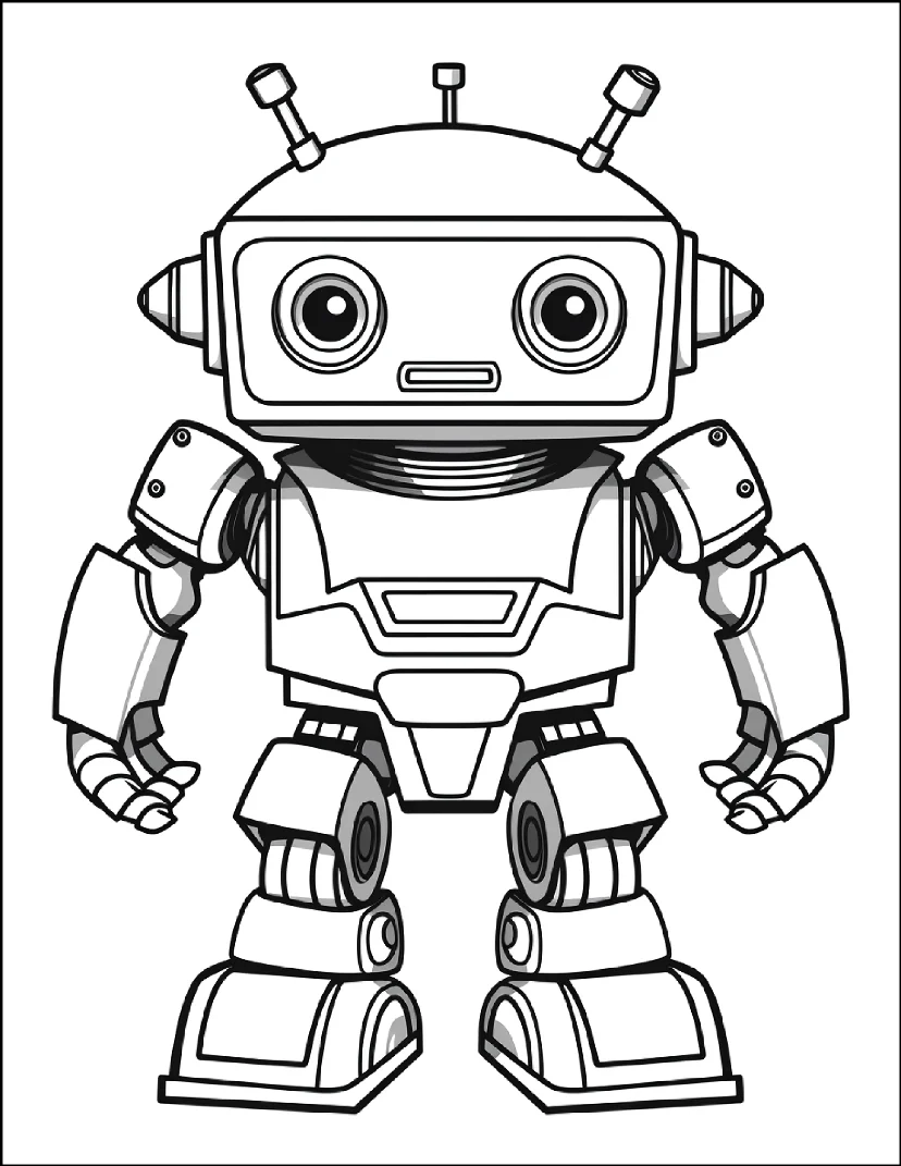 Desenhos de Robôs para colorir 33