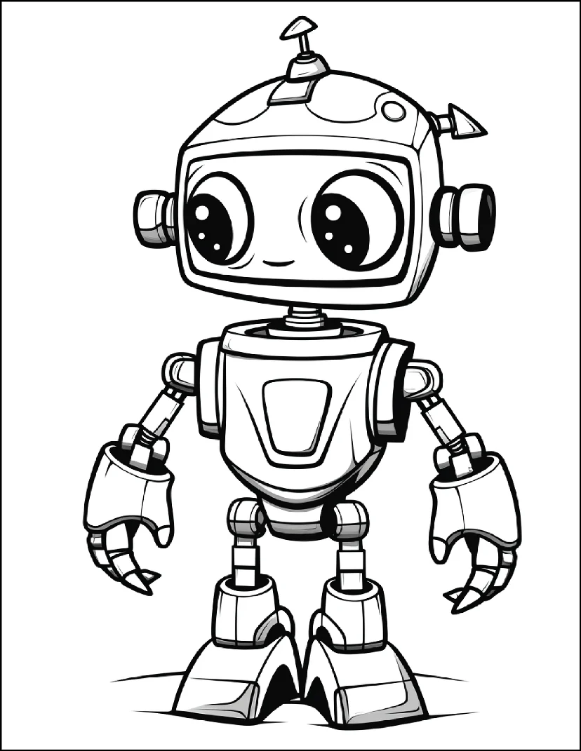 Desenhos de Robôs para colorir 34