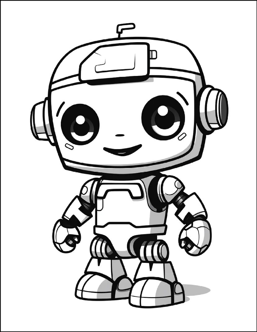 Desenhos de Robôs para colorir 35