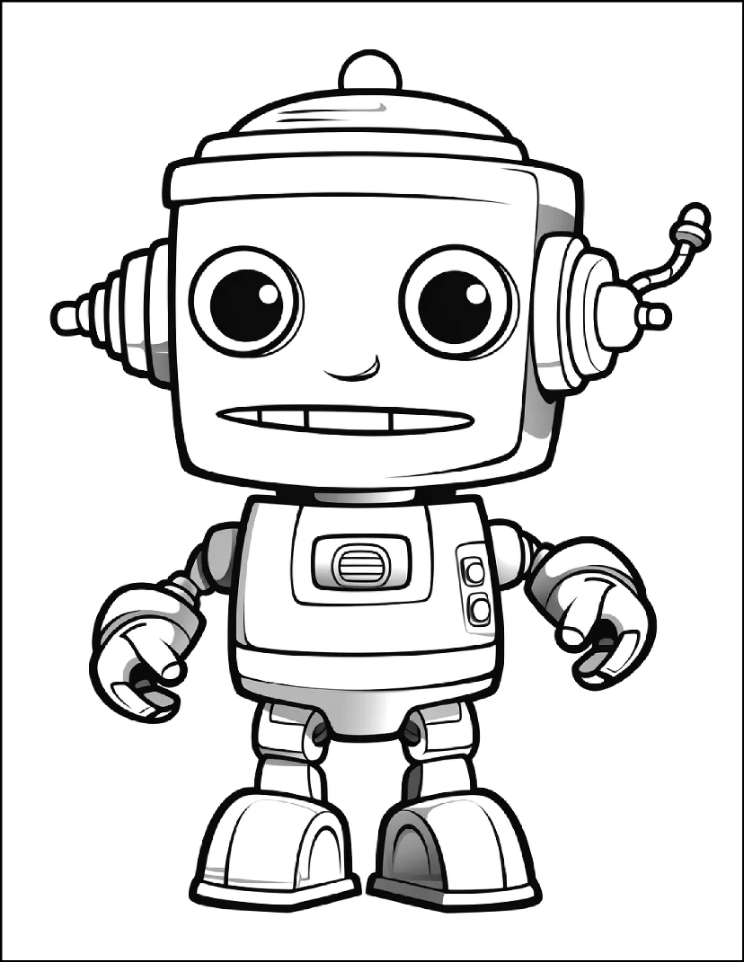 Desenhos de Robôs para colorir 36