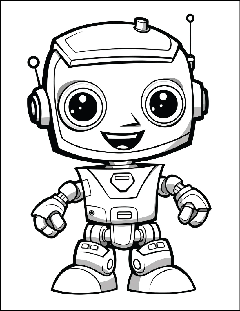 Desenhos de Robôs para colorir 37