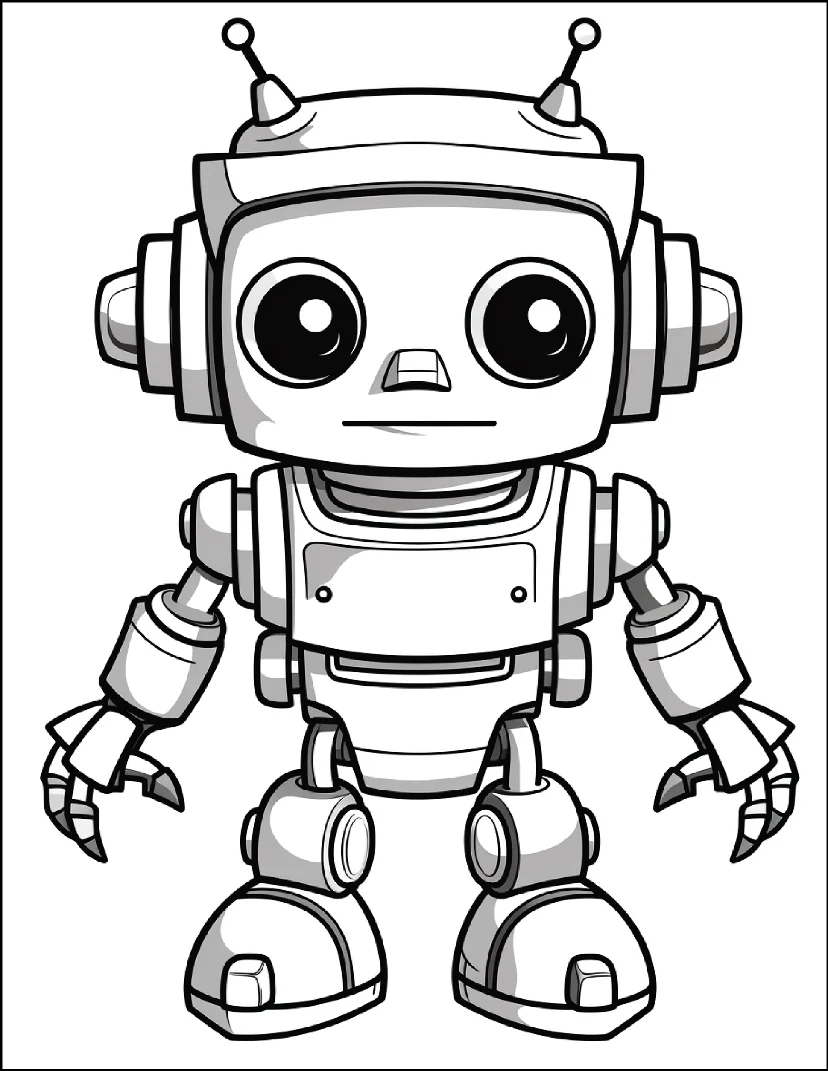Desenhos de Robôs para colorir 39