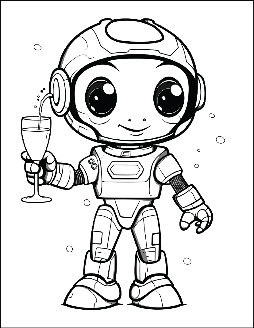 Desenhos de Robôs para colorir 4