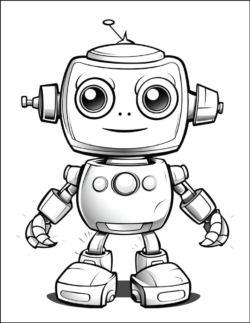 Desenhos de Robôs para colorir 43