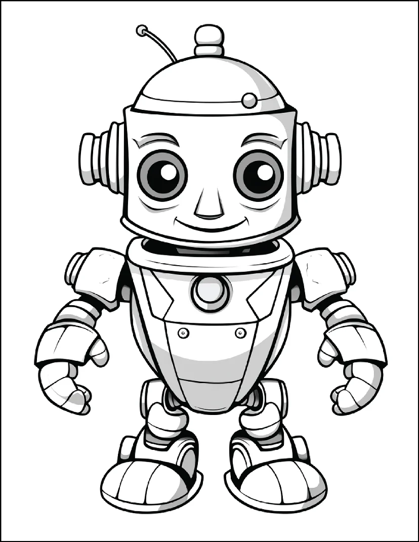 Desenhos de Robôs para colorir 44