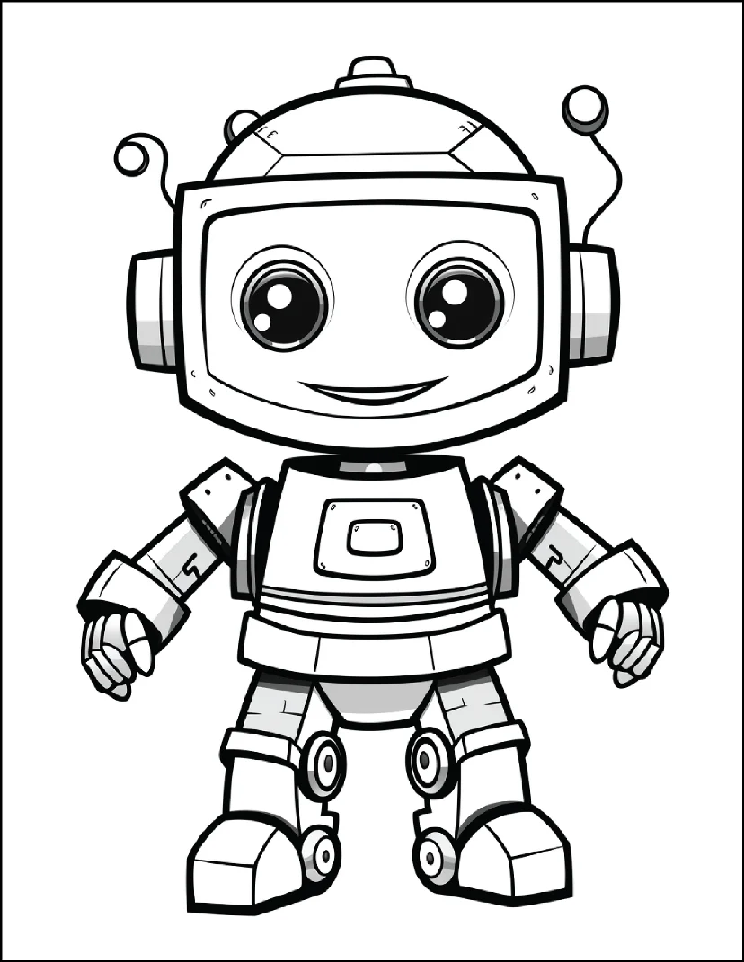 Desenhos de Robôs para colorir 45