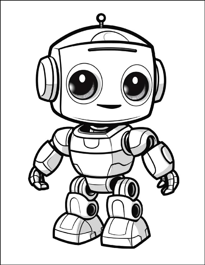 Desenhos de Robôs para colorir 46