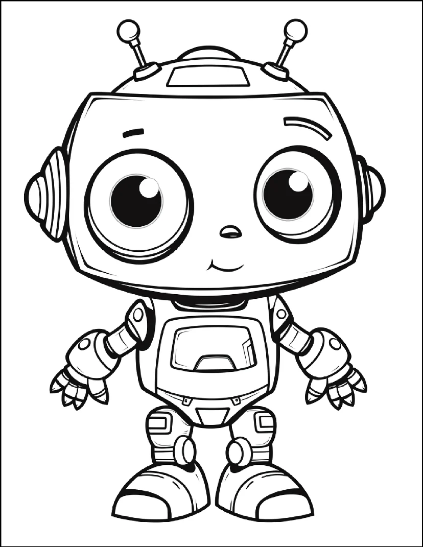 Desenhos de Robôs para colorir 47