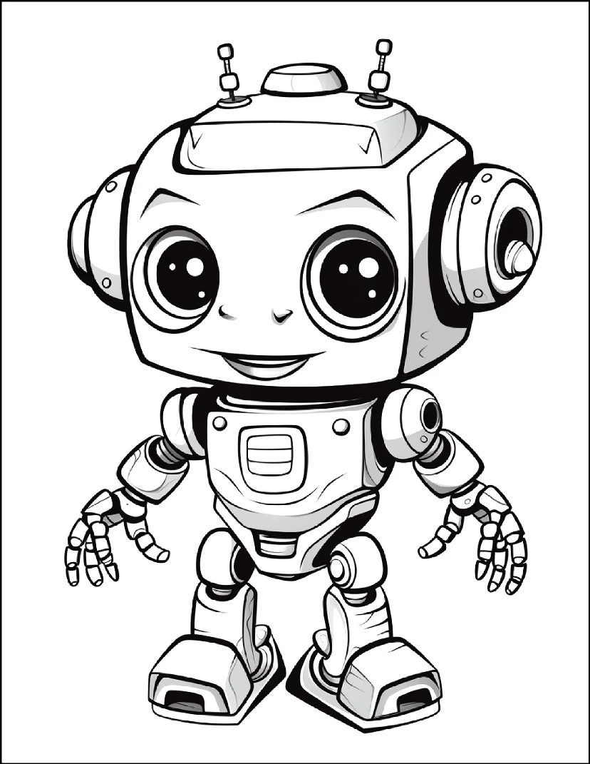 Desenhos de Robôs para colorir 48