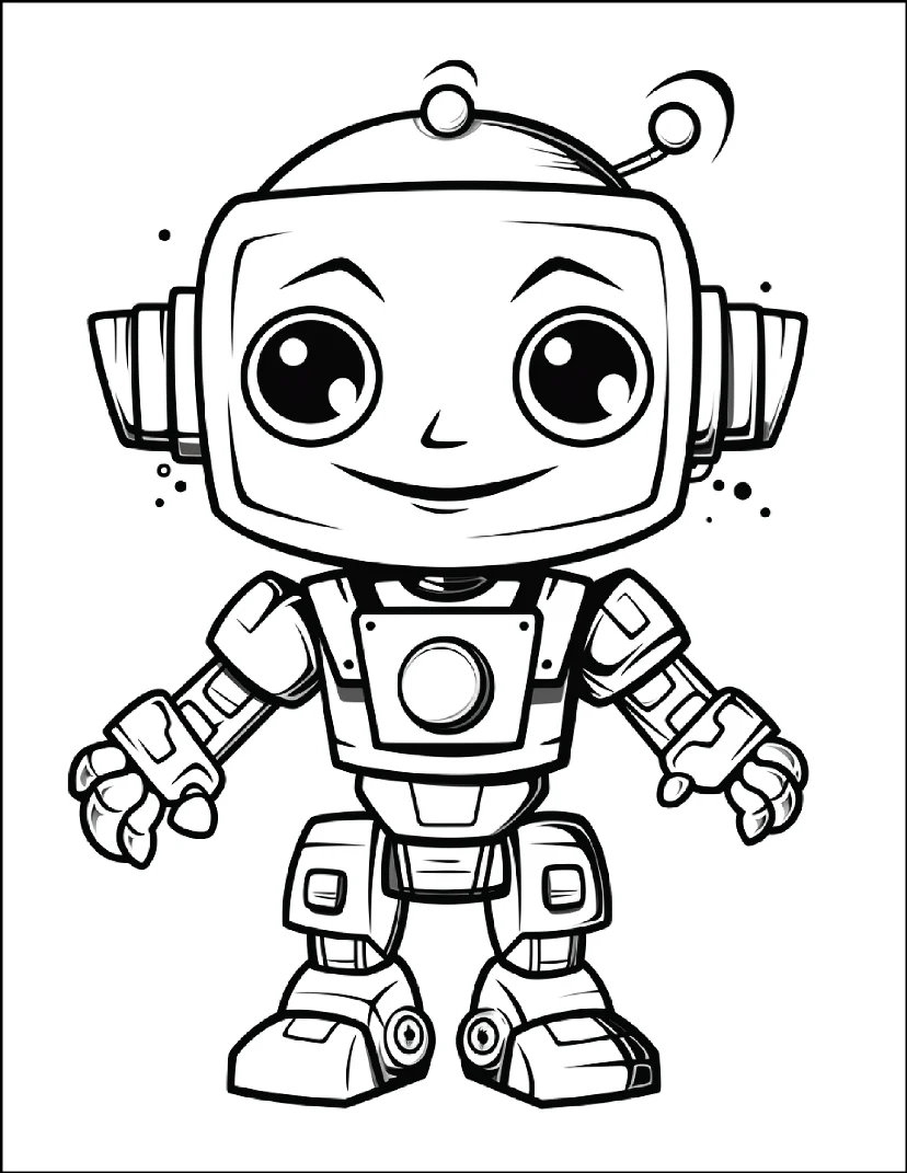 Desenhos de Robôs para colorir 49
