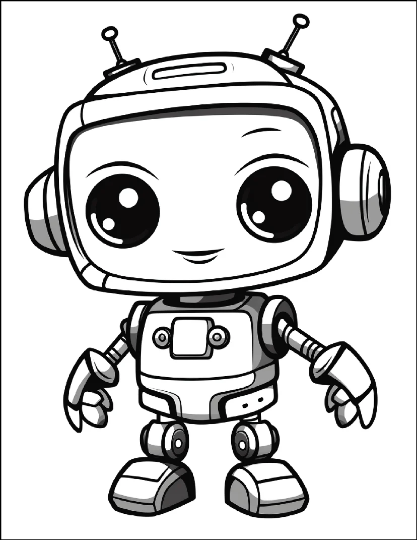 Desenhos de Robôs para colorir 51